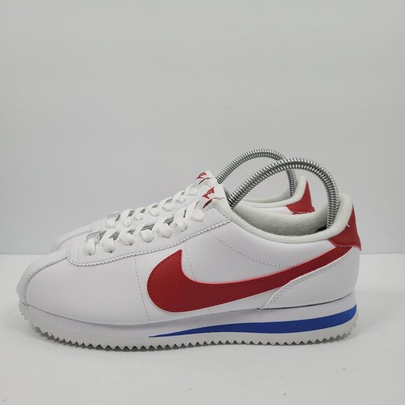 Nike Cortez Forrest Gump 2019 WH/RD/BL Men's Sneakers 819719-103 US Size 8 NWB - Picture 4 of 10